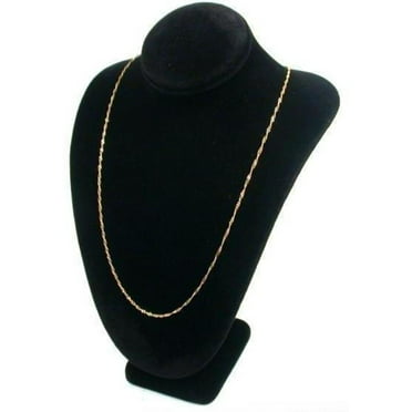 12 1/2" Black Velvet Padded Pendant Jewelry Necklace Display Easel Presentation